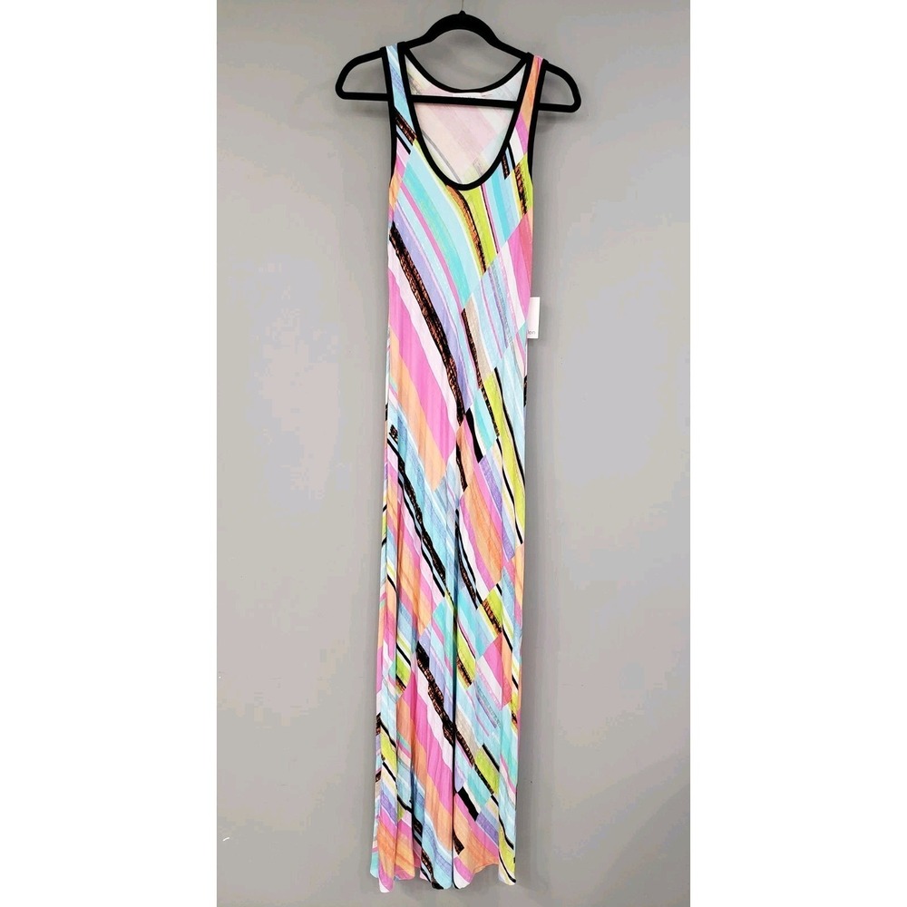 NEW Calvin Klein Maxi Dress size 8 colorful SUNDRESS summer boho sleeveless